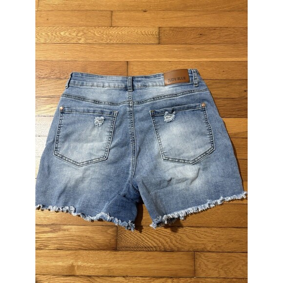 Judy Blue Size 2XL Denim Shorts Light Wash - Picture 3 of 6